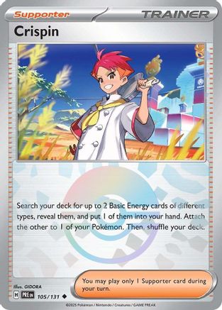 Crispin - 105/131 (Poke Ball Pattern) - [SV Prismatic Evolutions]
