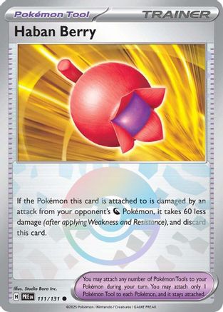 Haban Berry (Poke Ball Pattern) 111/131 - [SV Prismatic Evolutions] Holofoil