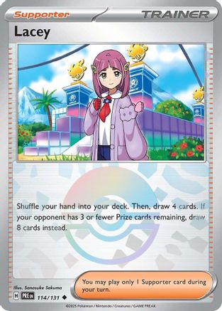 Lacey - 114/131 (Poke Ball Pattern) - [SV Prismatic Evolutions] Holofoil