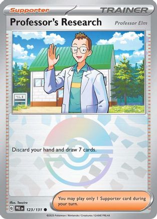 Professor's Research [Professor Elm] (Poke Ball Pattern) 123/131 - [SV Prismatic Evolutions]