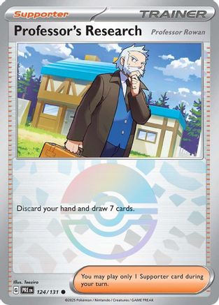 Professor's Research [Professor Rowan] (Poke Ball Pattern) 124/131 - [SV Prismatic Evolutions]