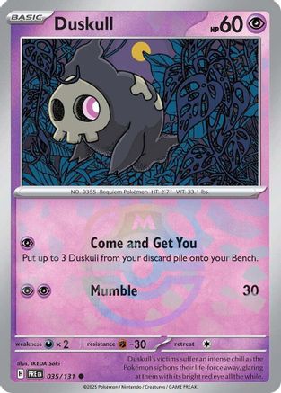 Duskull (Master Ball Pattern) 35/131 - [SV Prismatic Evolutions] Holofoil