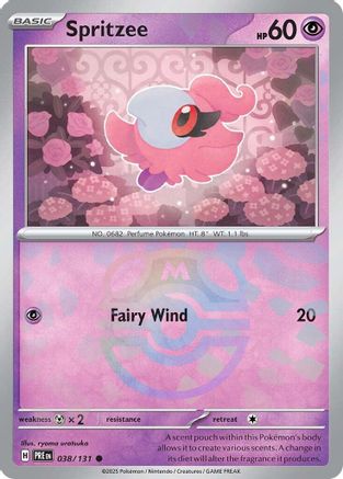 Spritzee (Master Ball Pattern) 38/131 - [SV Prismatic Evolutions] Holofoil