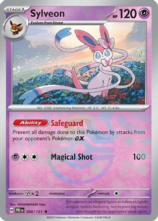 Sylveon (Master Ball Pattern) 40/131  - [SV Prismatic Evolutions] Holofoil