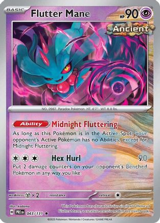 Flutter Mane (Master Ball Pattern) 43/131 - [SV Prismatic Evolutions] Holofoil