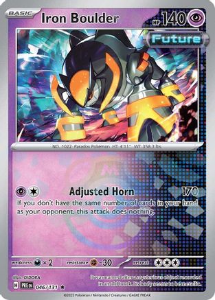Iron Boulder (Master Ball Pattern) 46/131 - [SV Prismatic Evolutions] Holofoil