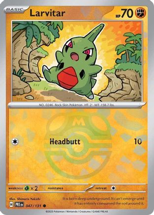 Larvitar (Master Ball Pattern) 47/131 - [SV Prismatic Evolutions]