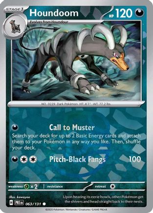Houndoom (Master Ball Pattern) 63/131 - [SV Prismatic Evolutions]