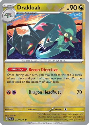 Drakloak (Master Ball Pattern) 72/131 - [SV Prismatic Evolutions]