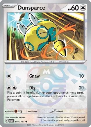 Dunsparce (Master Ball Pattern) 79/131 - [SV Prismatic Evolutions] Holofoil
