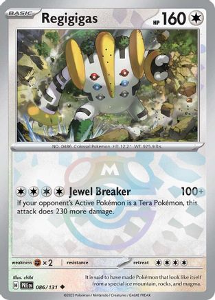 Regigigas (Master Ball Pattern) 86/131 - [SV Prismatic Evolutions] Holofoil