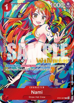 Nami (2025 New Year Event Winner) (ST01-007) - One Piece Promotion Cards