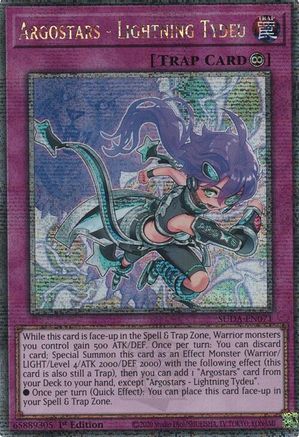 Argostars - Lightning Tydeu (Quarter Century Secret Rare) (SUDA-EN071) - Supreme Darkness 1st Edition