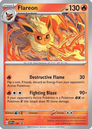 Flareon - 167 (Cosmos Holo) 167 - [SV Scarlet & Violet Promo Cards] Holofoil