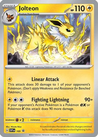Jolteon - 169 169 - [SV Scarlet & Violet Promo Cards] Holofoil