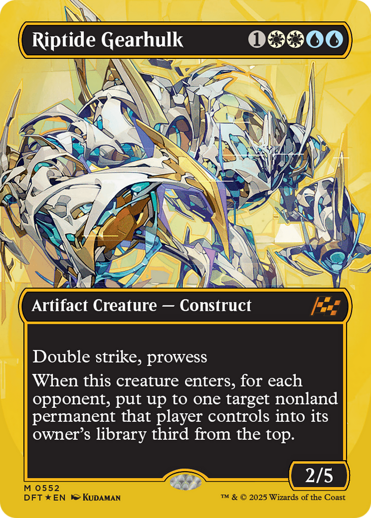 Riptide Gearhulk (DFT-552) - [Aetherdrift] (Borderless) Foil