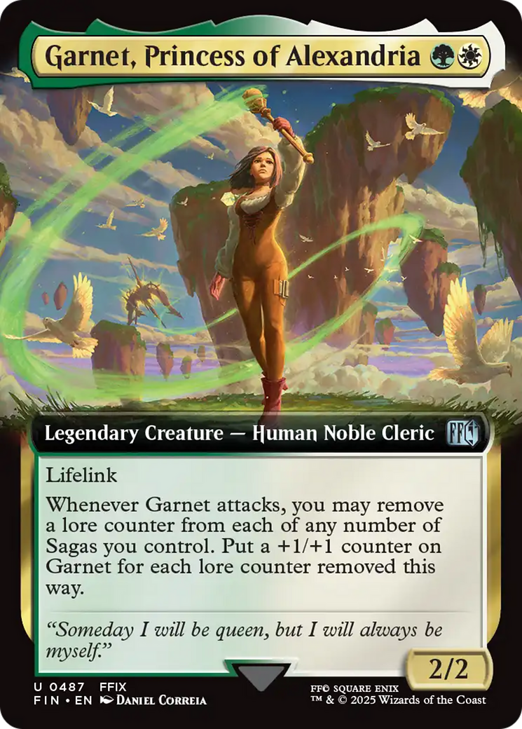 Garnet, Princess of Alexandria (FIN-487) - [FINAL FANTASY]: (Extended Art) Foil