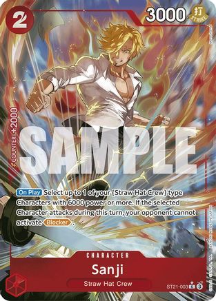 Sanji (Parallel) (ST21-003) - Starter Deck EX: Gear 5