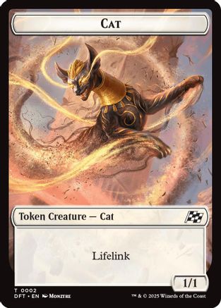 Cat // Thopter (0010) Double-Sided Token (DFT-2 // 10) - [Aetherdrift]