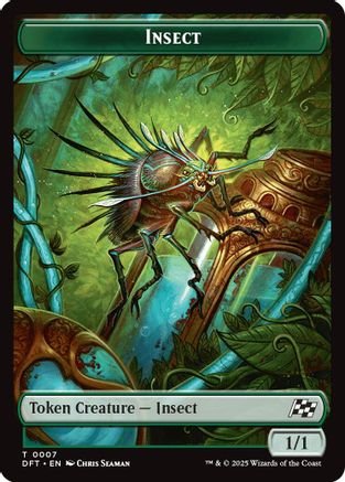 Insect // Elephant Double-Sided Token (DFT-7 // 6) - [Aetherdrift] Foil
