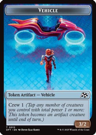 Vehicle // Pilot Double-Sided Token (DFT-12 // 1) - [Aetherdrift] Foil