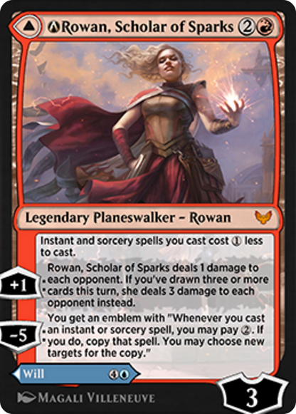 A-Rowan, Scholar of Sparks // A-Will, Scholar of Frost (STX-A-156) - [Strixhaven: School of Mages]