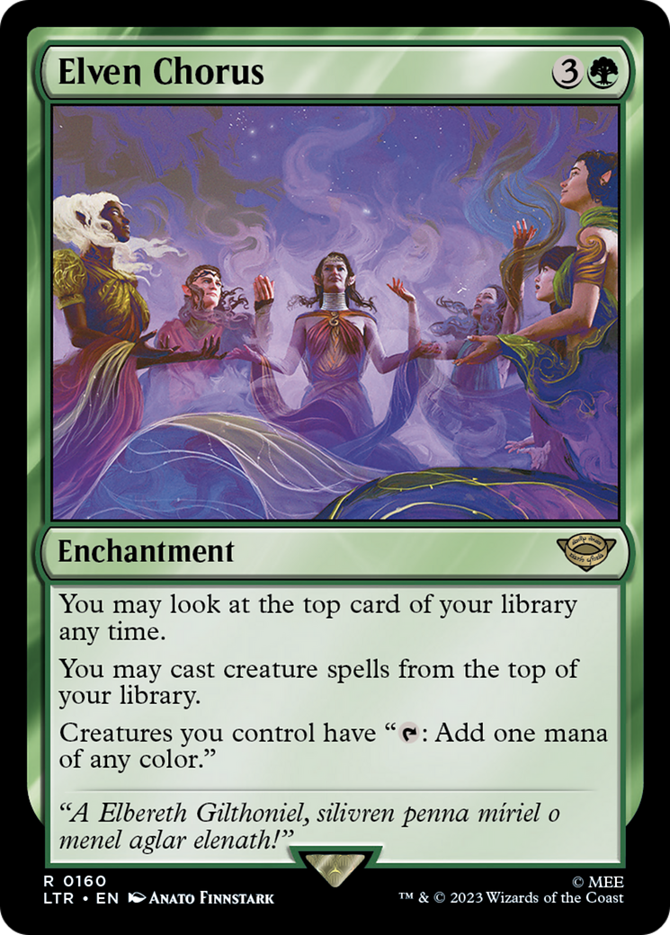 Elven Chorus (LTR-160) - [The Lord of the Rings: Tales of Middle-earth] Foil