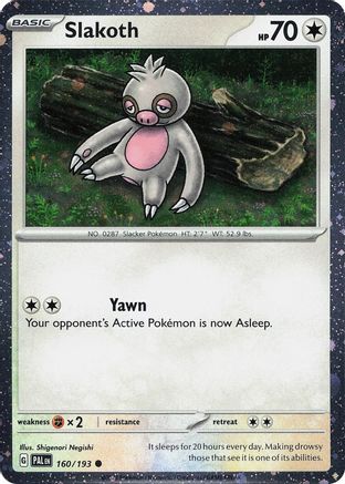 Slakoth (Cosmos Holo) 160 - [Miscellaneous Cards & Products] Holofoil