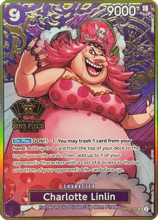 Charlotte Linlin (One Piece Japanese Version 2nd Anniversary Set) (OP08-069) - One Piece Promotion Cards