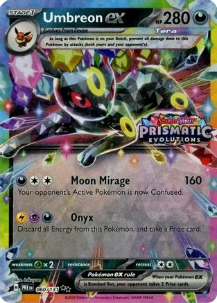 Umbreon ex - 060/131 (Prismatic Evolutions Stamp) 60 - [Miscellaneous Cards & Products] Holofoil