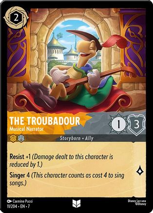 The Troubadour - Musical Narrator (11/204) Cold Foil - Archazias Island