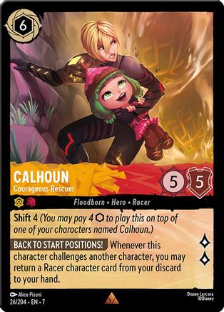 Calhoun - Courageous Rescuer (26/204) Cold Foil - Archazias Island