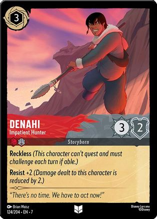 Denahi - Impatient Hunter (124/204) Cold Foil - Archazias Island