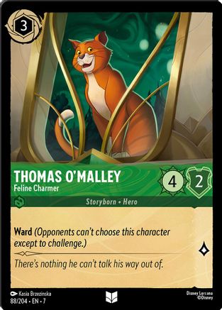 Thomas O'Malley - Feline Charmer (88/204) Cold Foil - Archazias Island