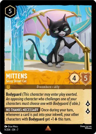 Mittens - Sassy Street Cat (9/204) Cold Foil - Archazias Island