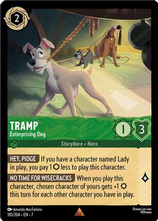 Tramp - Enterprising Dog (110/204) Cold Foil - Archazias Island