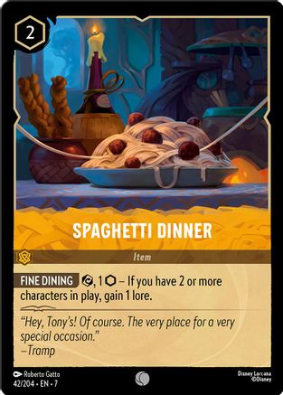 Spaghetti Dinner (42/204) Cold Foil - Archazias Island