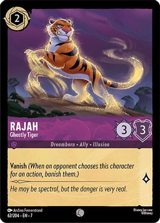 Rajah - Ghostly Tiger (62/204) Cold Foil - Archazias Island