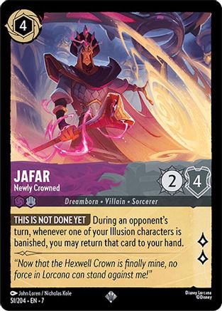 Jafar - Newly Crowned (51/204) Cold Foil - Archazias Island
