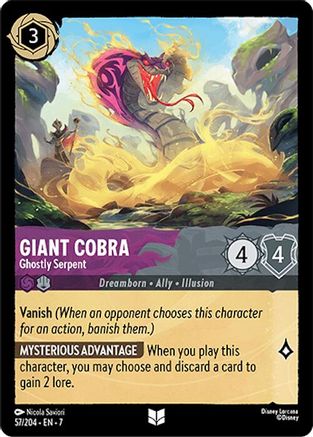Giant Cobra - Ghostly Serpent (57/204)  - Archazias Island