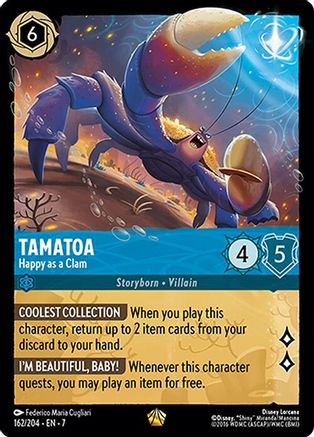Tamatoa - Happy as a Clam (162/204) Cold Foil - Archazias Island