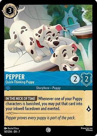 Pepper - Quick-Thinking Puppy (167/204) Cold Foil - Archazias Island