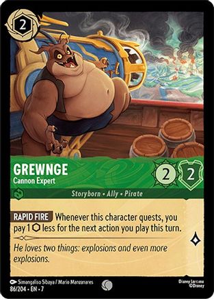 Grewnge - Cannon Expert (86/204)  - Archazias Island