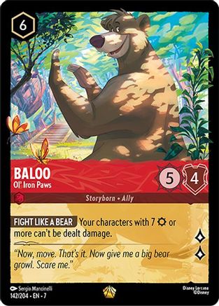 Baloo - Ol' Iron Paws (142/204) Cold Foil - Archazias Island