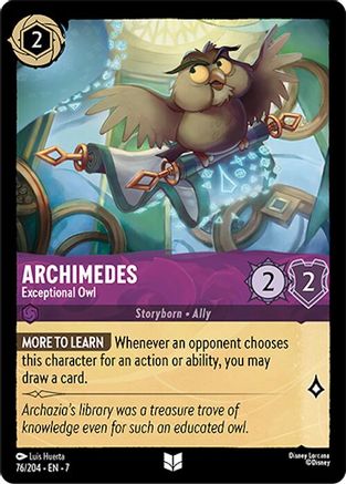 Archimedes - Exceptional Owl (76/204)  - Archazias Island