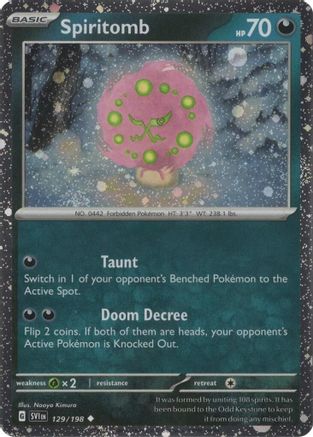 Spiritomb - 129/198 (Cosmo Holo) 129 - [SV Scarlet & Violet Promo Cards] Holofoil
