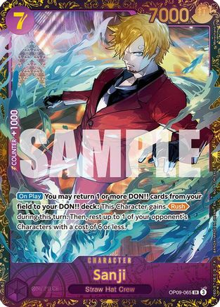 Sanji (Championship 25-26 Regionals Season 1) (OP09-065) - One Piece Promotion Cards