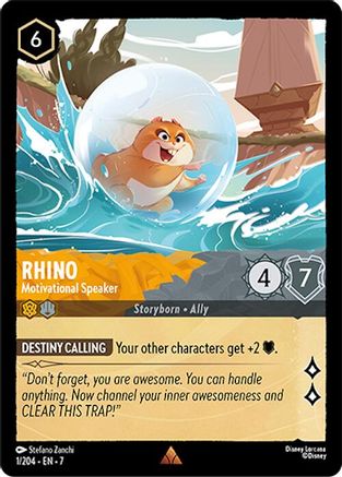Rhino - Motivational Speaker (1/204) Cold Foil - Archazias Island