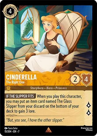 Cinderella - The Right One (15/204) Cold Foil - Archazias Island