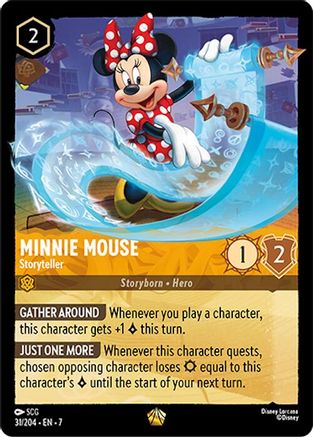 Minnie Mouse - Storyteller (31/204) Cold Foil - Archazias Island